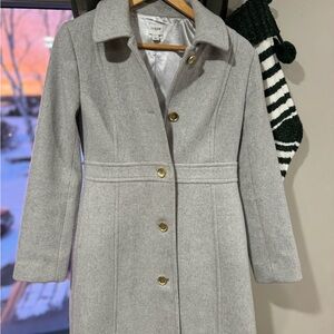J. Crew Women's Light Gray Trench Coat